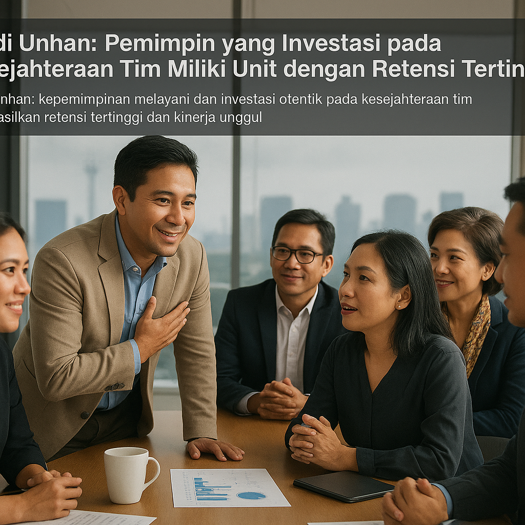 Studi Unhan: Pemimpin yang Investasi pada Kesejahteraan Tim Miliki Unit dengan Retensi Tertinggi