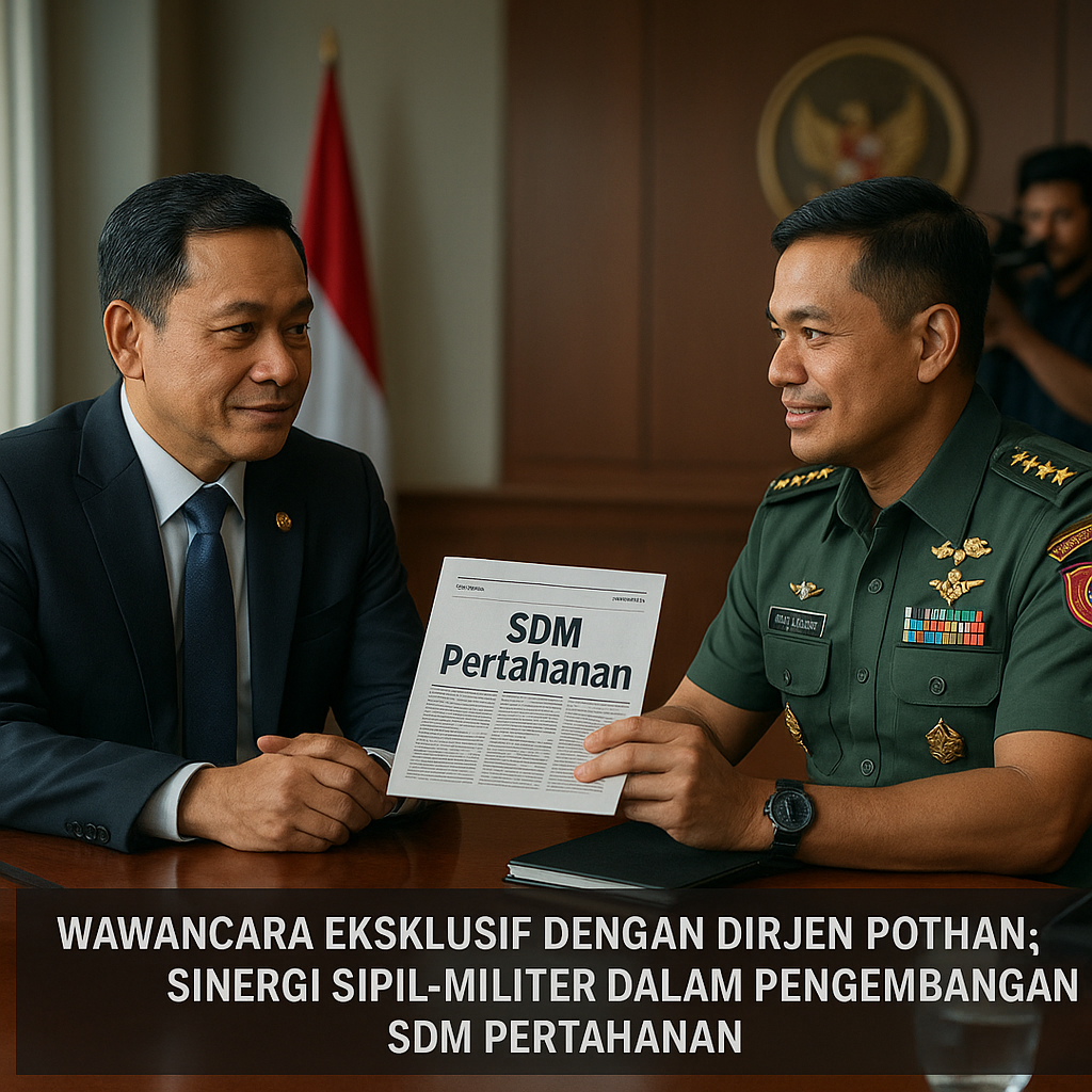 Wawancara Eksklusif dengan Dirjen Pothan: Sinergi Sipil-Militer dalam Pengembangan SDM Pertahanan