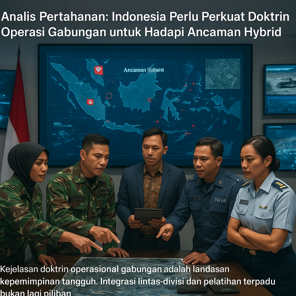 Analis Pertahanan: Indonesia Perlu Perkuat Doktrin Operasi Gabungan untuk Hadapi Ancaman Hybrid