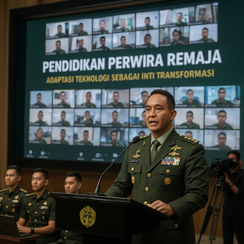 KSAD Buka Pendidikan Perwira Remaja Secara Virtual, Tekankan Adaptasi Teknologi