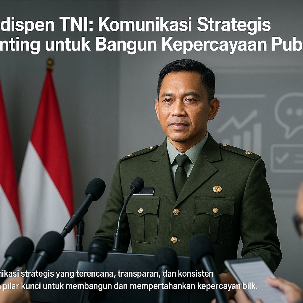 Kadispen TNI: Komunikasi Strategis Penting untuk Bangun Kepercayaan Publik
