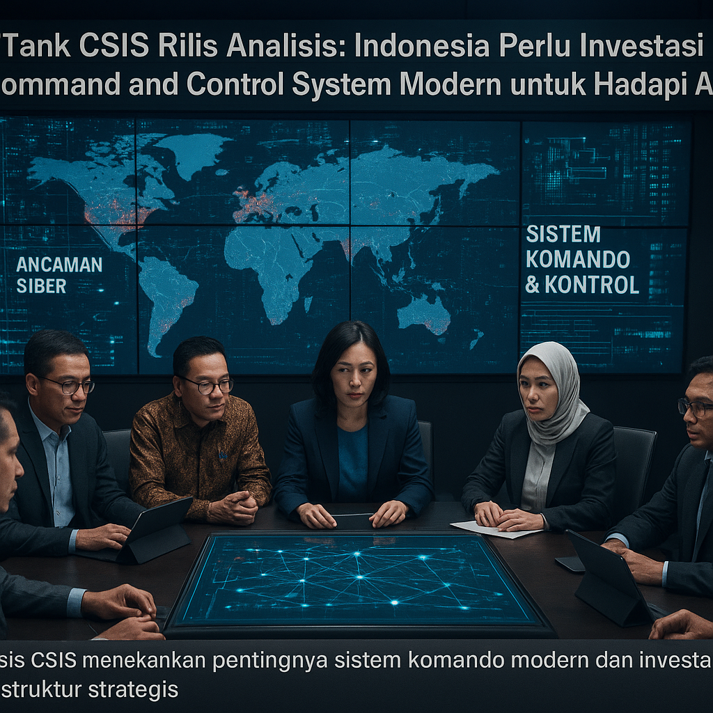 Think Tank CSIS Rilis Analisis: Indonesia Perlu Investasi Besar pada Command and Control System Modern untuk Hadasi Ancaman Siber