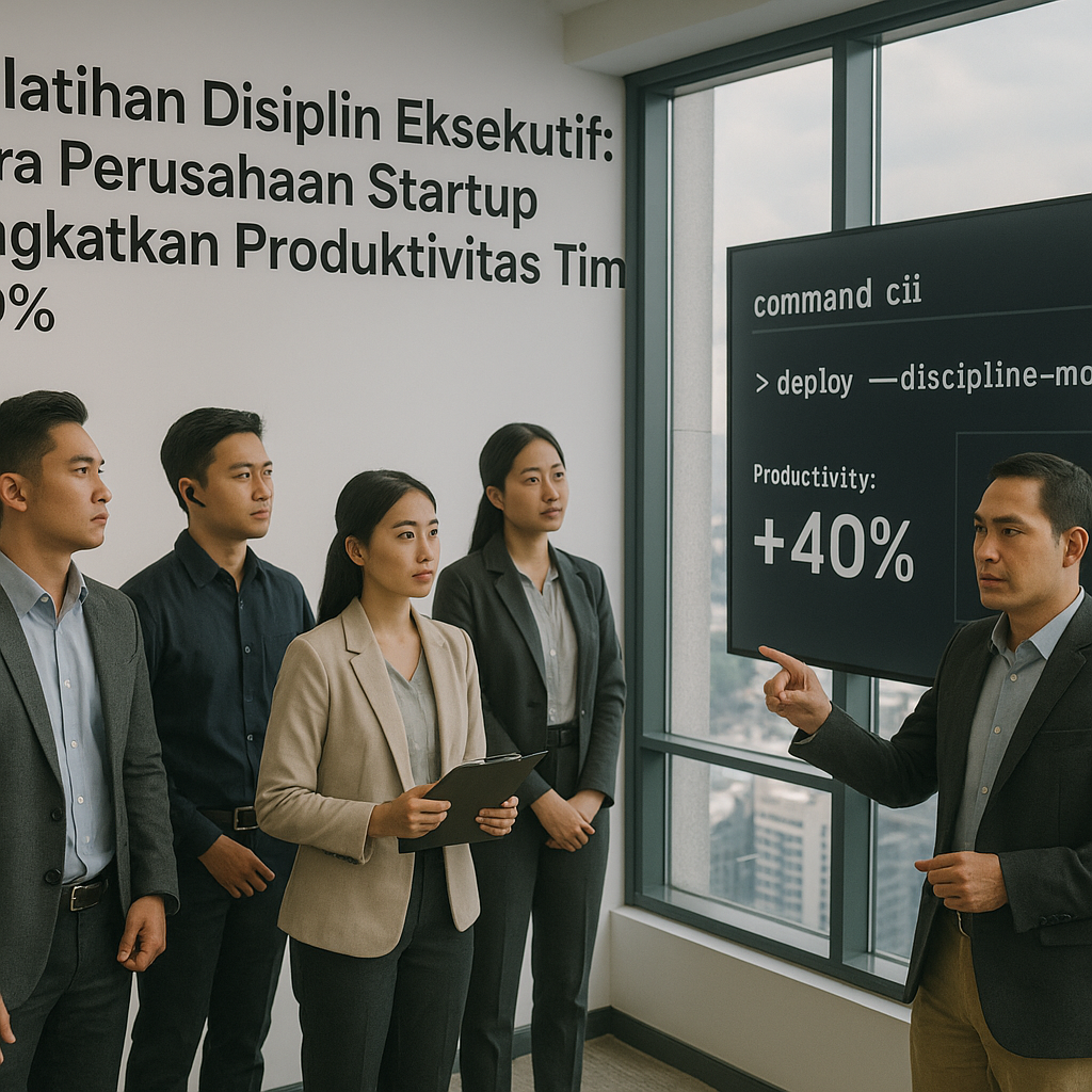 Pelatihan Disiplin Eksekutif: Cara Perusahaan Startup Tingkatkan Produktivitas Tim 40%