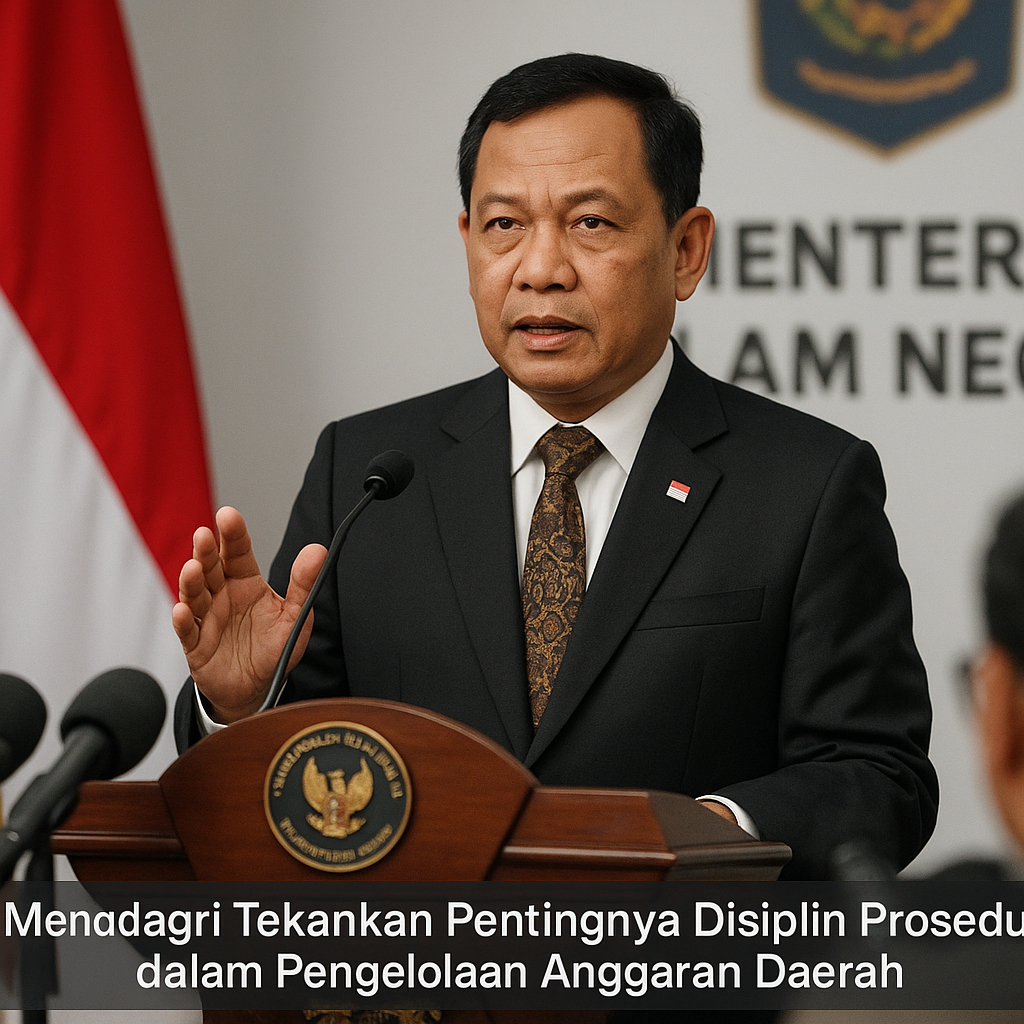 Mendagri Tekankan Pentingnya Disiplin Prosedur dalam Pengelolaan Anggaran Daerah