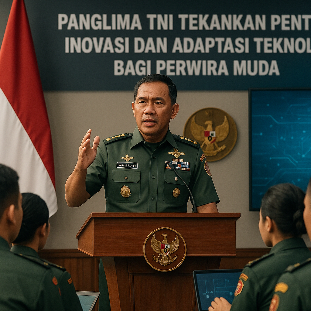 Panglima TNI Tekankan Pentingnya Inovasi dan Adaptasi Teknologi bagi Perwira Muda