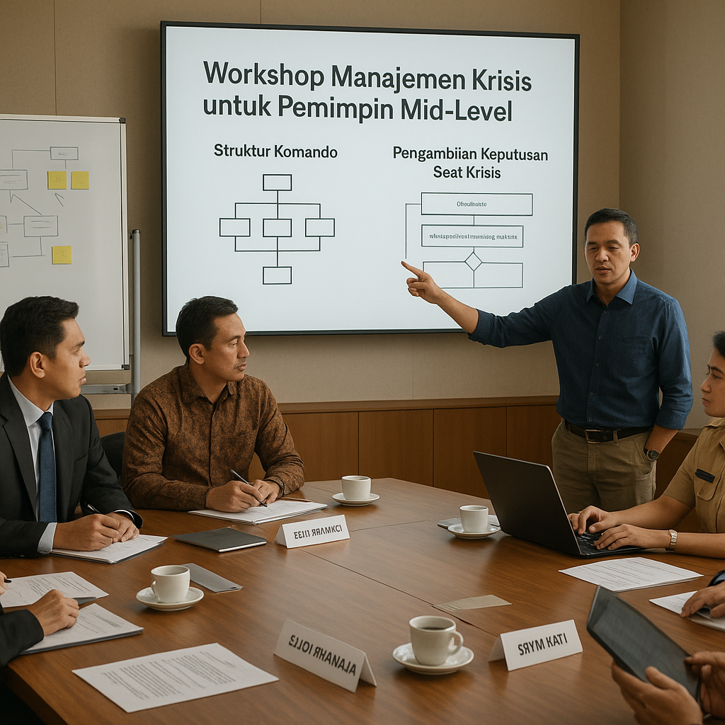 Workshop Manajemen Krisis untuk Pemimpin Mid-Level dari Sektor Swasta dan Publik