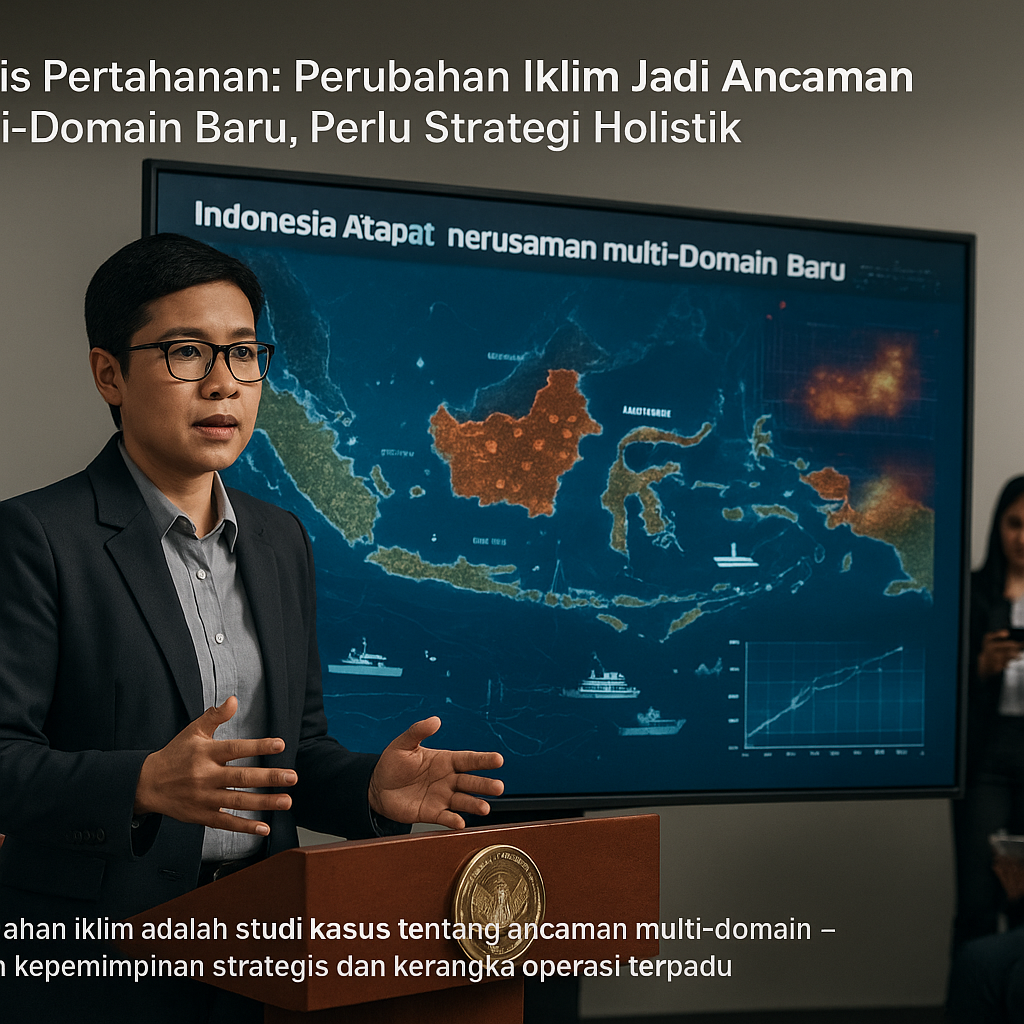 Analis Pertahanan: Perubahan Iklim Jadi Ancaman Multi-Domain Baru, Perlu Strategi Holistik