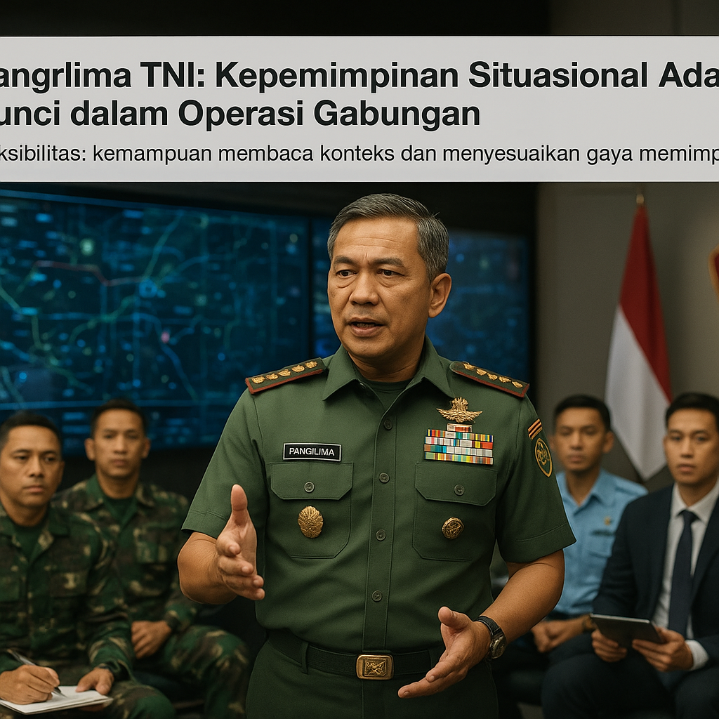 Panglima TNI: Kepemimpinan Situasional Adalah Kunci dalam Operasi Gabungan