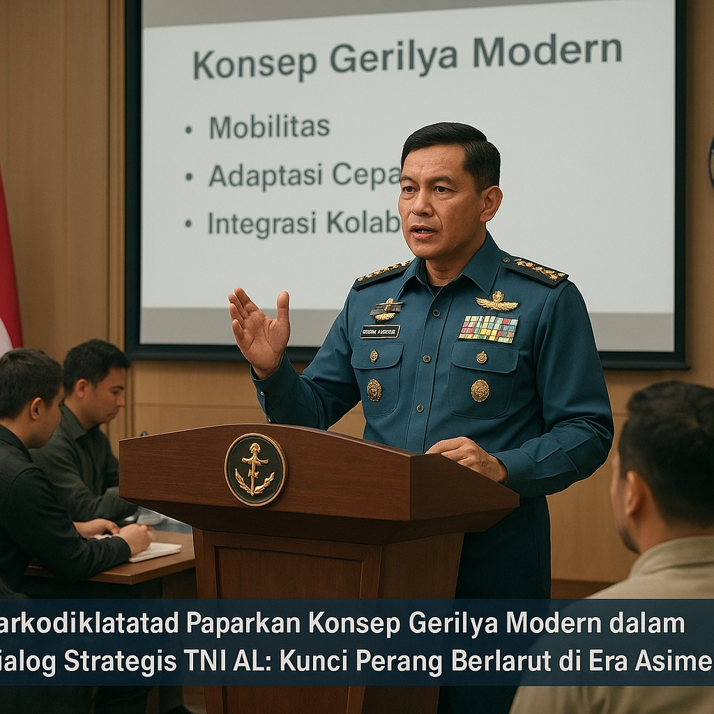 Dankodiklatad Paparkan Konsep Gerilya Modern dalam Dialog Strategis TNI AL: Kunci Perang Berlarut di Era Asimetris