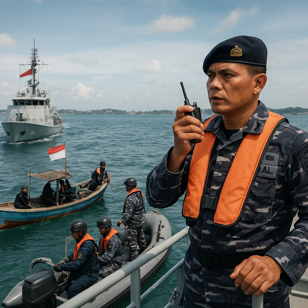TNI Berwenang Penuh Menghentikan Kapal Pelanggar Hukum di Perairan Indonesia