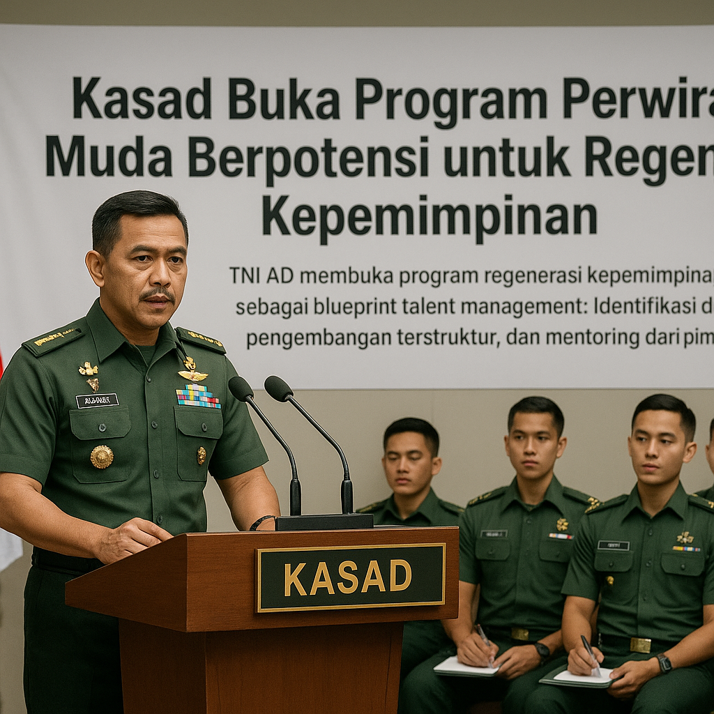 Kasad Buka Program Perwira Muda Berpotensi untuk Regenerasi Kepemimpinan