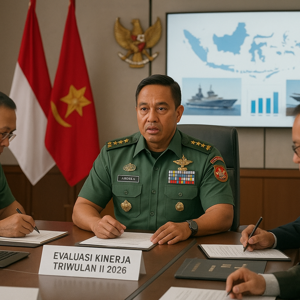 Panglima TNI Pimpin Rapat Evaluasi Kinerja Triwulan II 2026, Fokus pada Modernisasi Alutsista