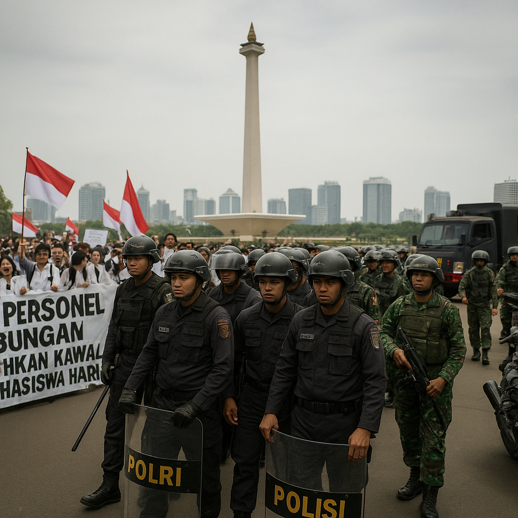 4.151 Personel Gabungan Dikerahkan Kawal Demo Mahasiswa Hari Ini