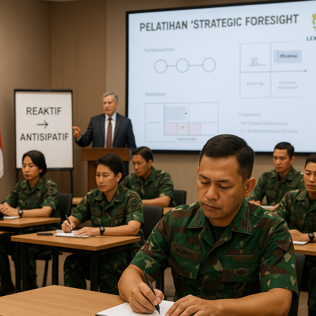 Lembaga Pertahanan Nasional Gelar Pelatihan 'Strategic Foresight' untuk Perwira Menengah