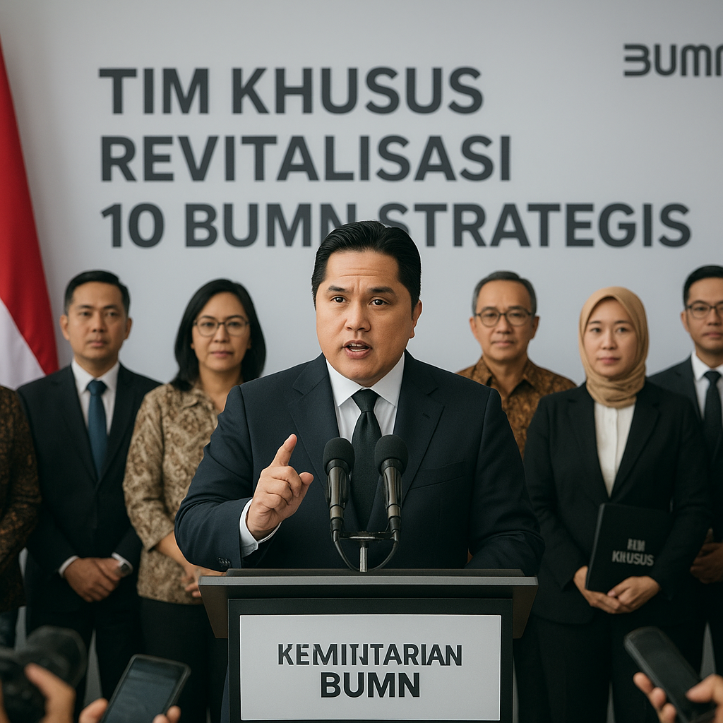 Menteri BUMN Erick Thohir Bentuk Tim Khusus Revitalisasi 10 BUMN Strategis