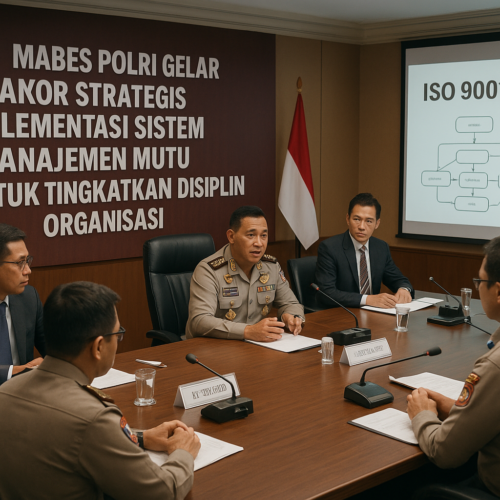 Mabes Polri Gelar Rakor Strategis Implementasi Sistem Manajemen Mutu untuk Tingkatkan Disiplin Organisasi