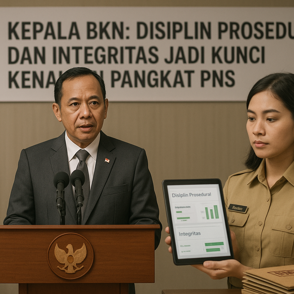 Kepala BKN: Disiplin Prosedural dan Integritas Jadi Kunci Kenaikan Pangkat PNS