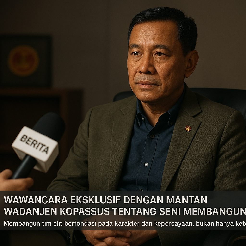 Wawancara Eksklusif dengan Mantan Wadanjen Kopassus tentang Seni Membangun Tim Elit