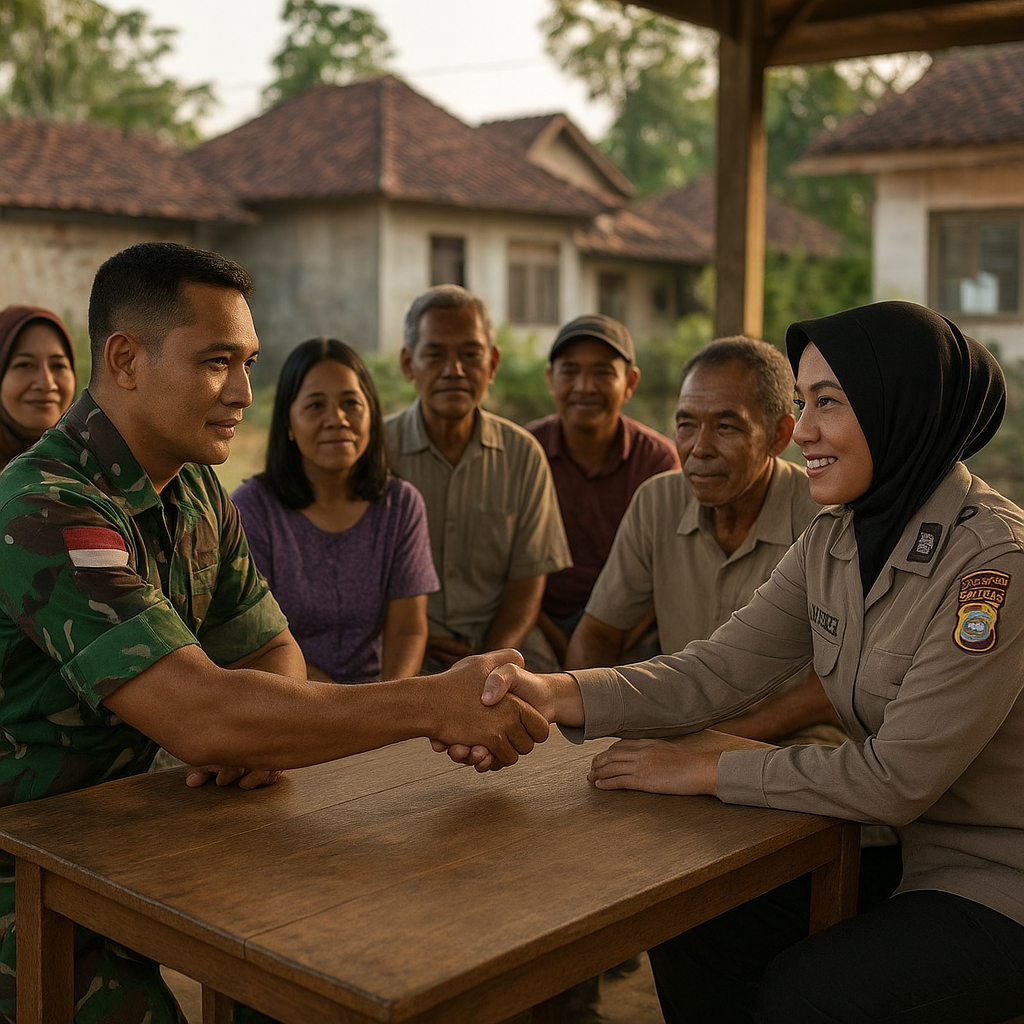 Kerjasama Babinsa dan Bhabinkamtibmas Hadirkan Solusi Damai dalam Konflik Warga