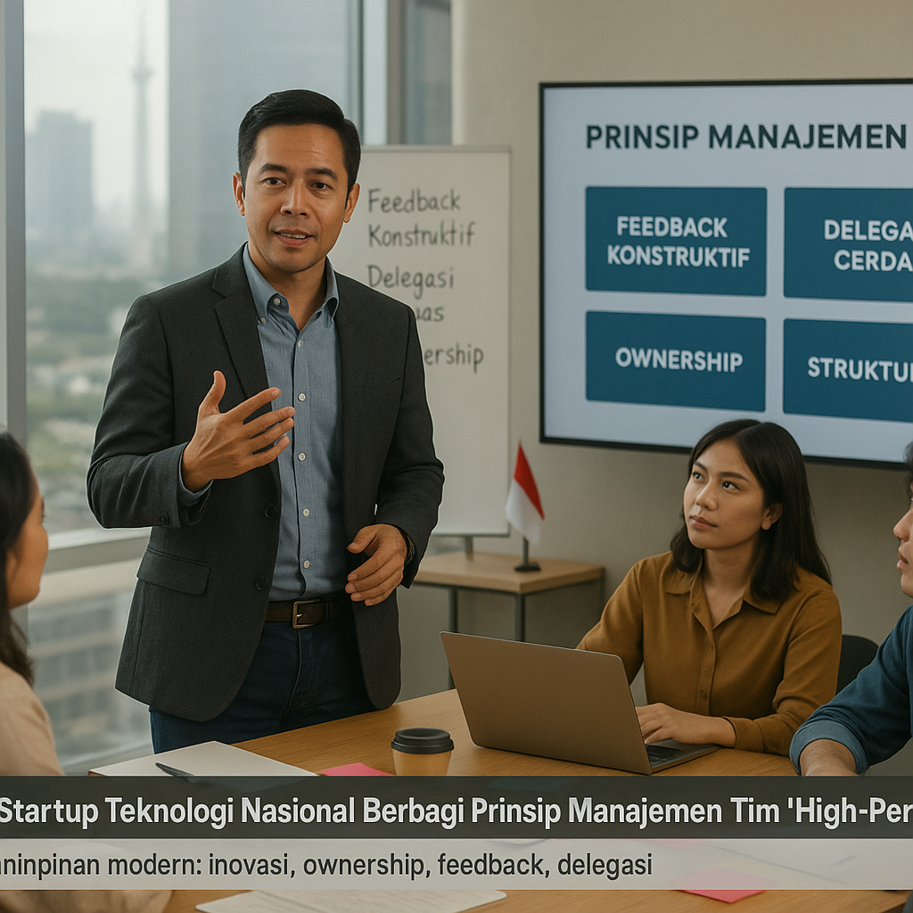 CEO Startup Teknologi Nasional Berbagi Prinsip Manajemen Tim 'High-Performance'