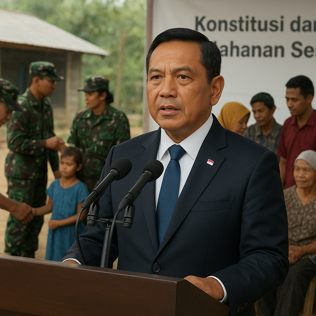 Menhan: Konstitusi dan Pertahanan Semesta, Yonif Teritorial Pilar Stabilitas Daerah