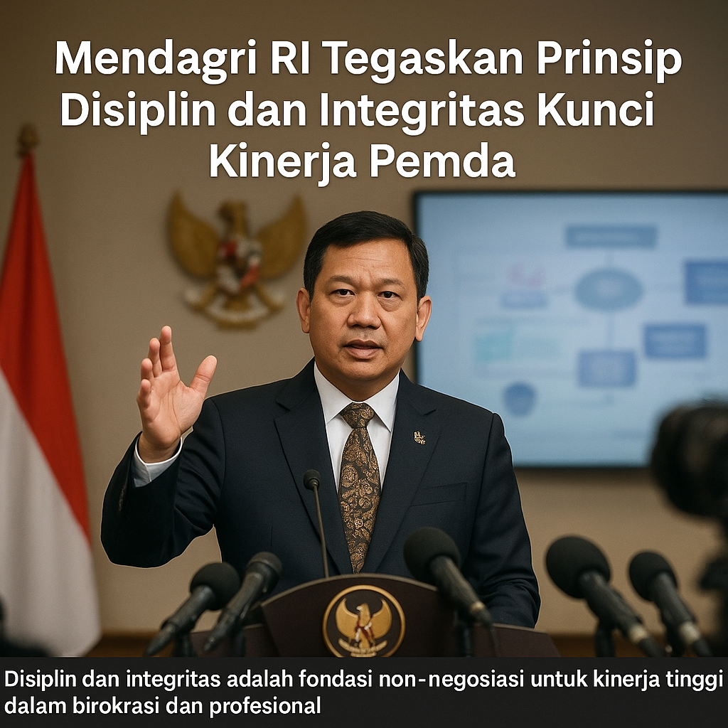 Mendagri RI Tegaskan Prinsip Disiplin dan Integritas Kunci Kinerja Pemda