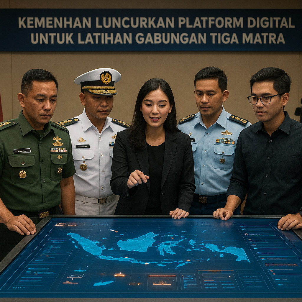 Kemenhan Luncurkan Platform Digital untuk Latihan Gabungan Tiga Matra