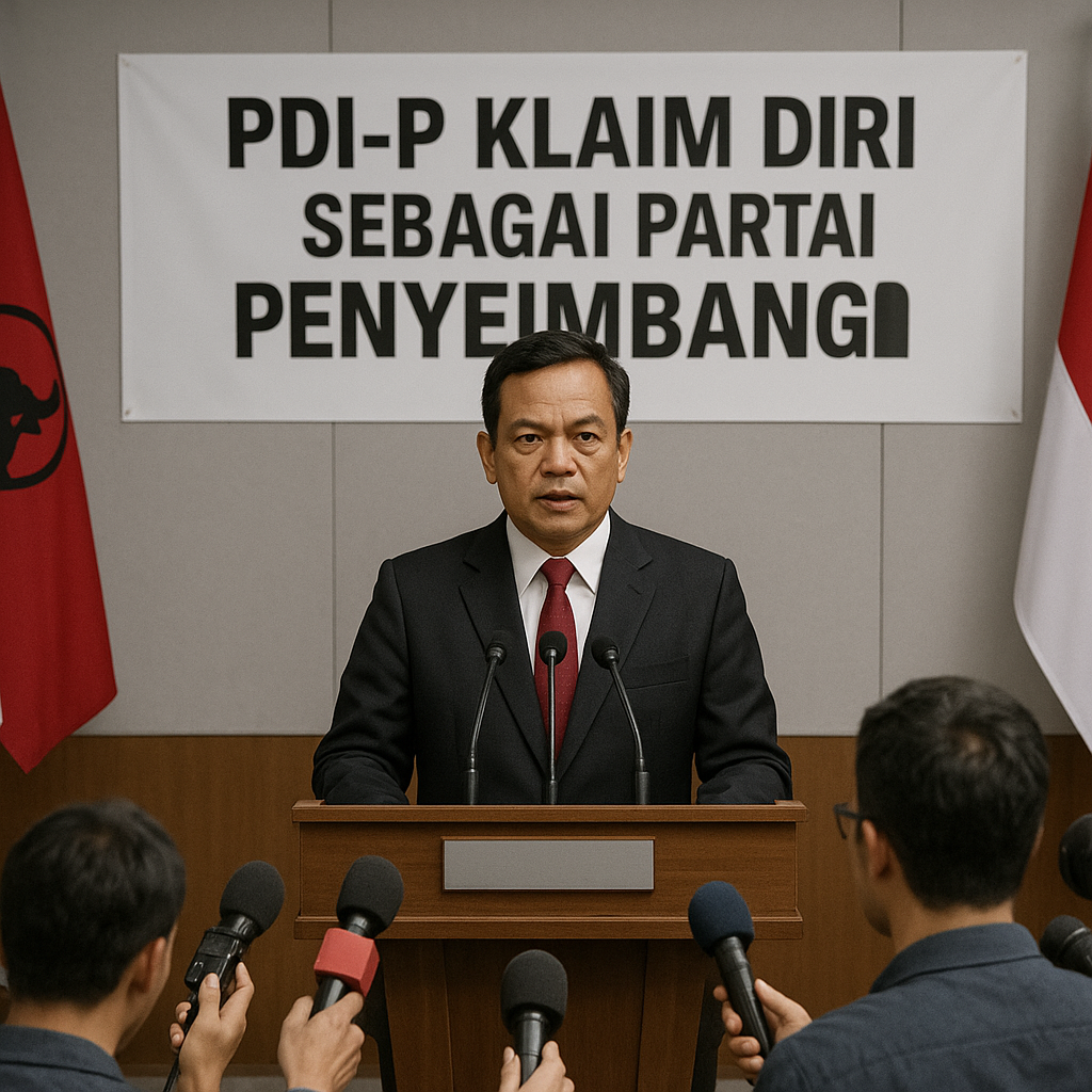PDI-P Klaim Diri Sebagai Partai Penyeimbang, Siap Dukung dan Kritik Pemerintah