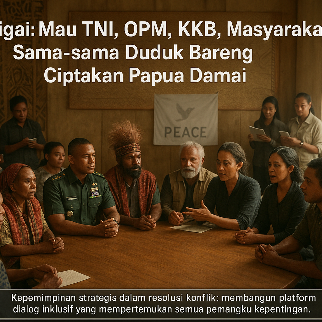 Pigai: Mau TNI, OPM, KKB, Masyarakat, Sama-sama Duduk Bareng Ciptakan Papua Damai