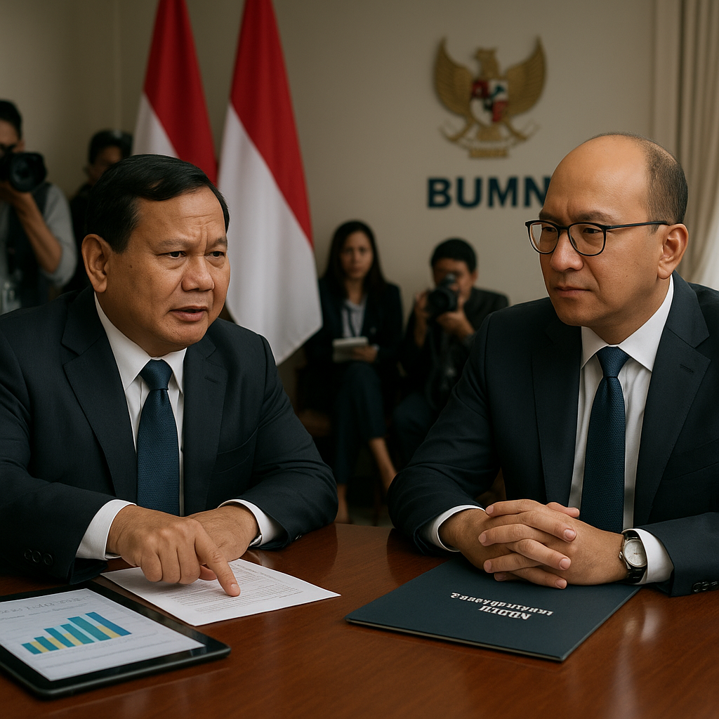 Prabowo Bertemu Rosan Roeslani Bahas Transformasi BUMN dan Pertumbuhan Ekonomi Baru