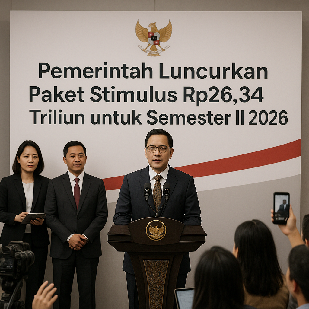 Pemerintah Luncurkan Paket Stimulus Rp26,34 Triliun untuk Semester II 2026