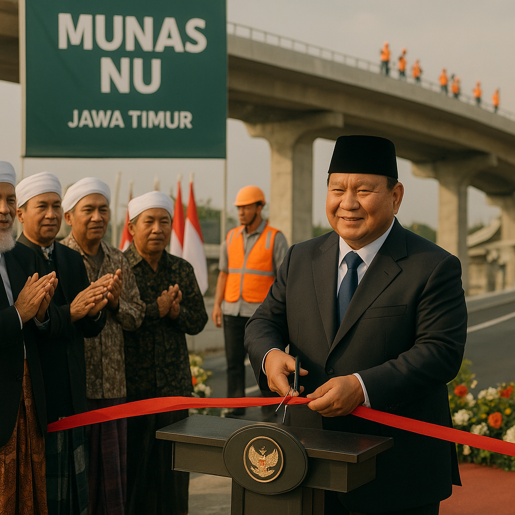 Prabowo ke Jatim, Resmikan Infrastruktur dan Hadiri Munas NU