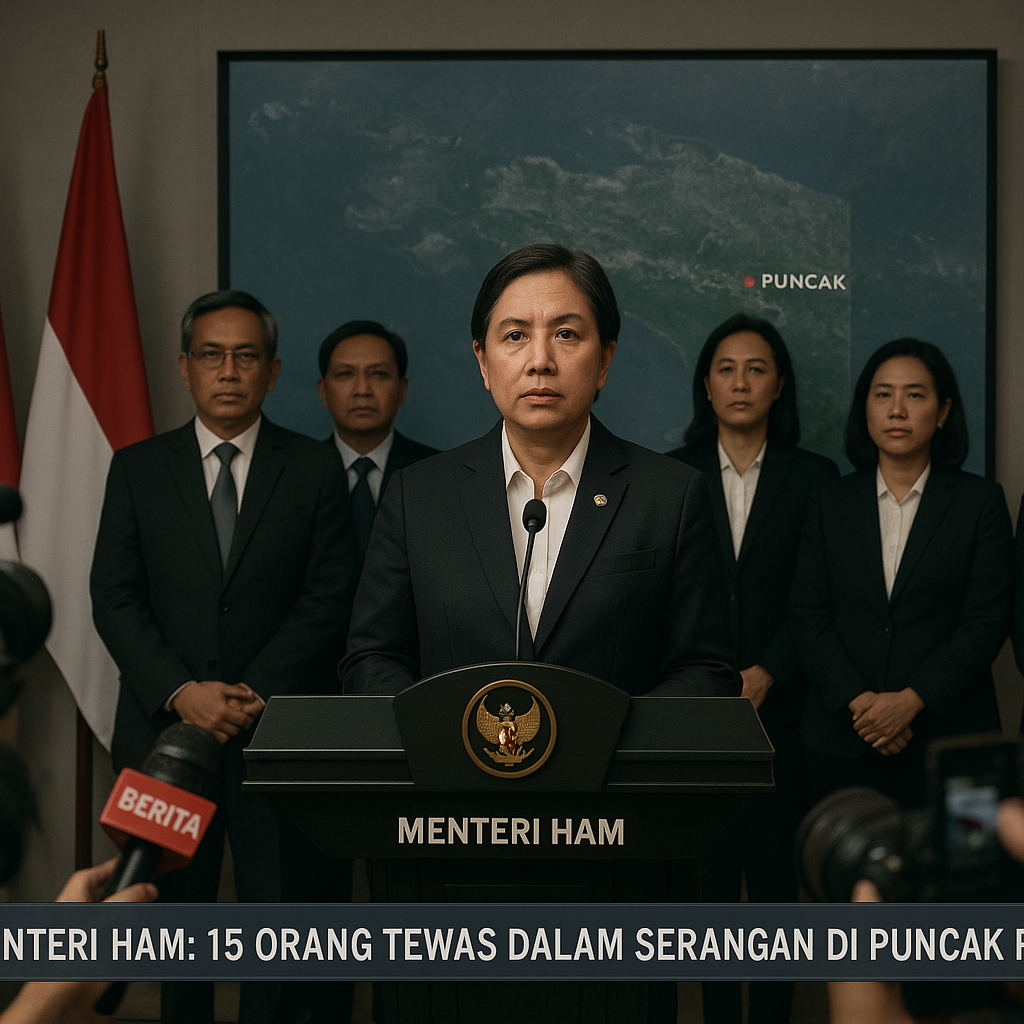Menteri HAM: 15 Orang Tewas dalam Serangan di Puncak Papua