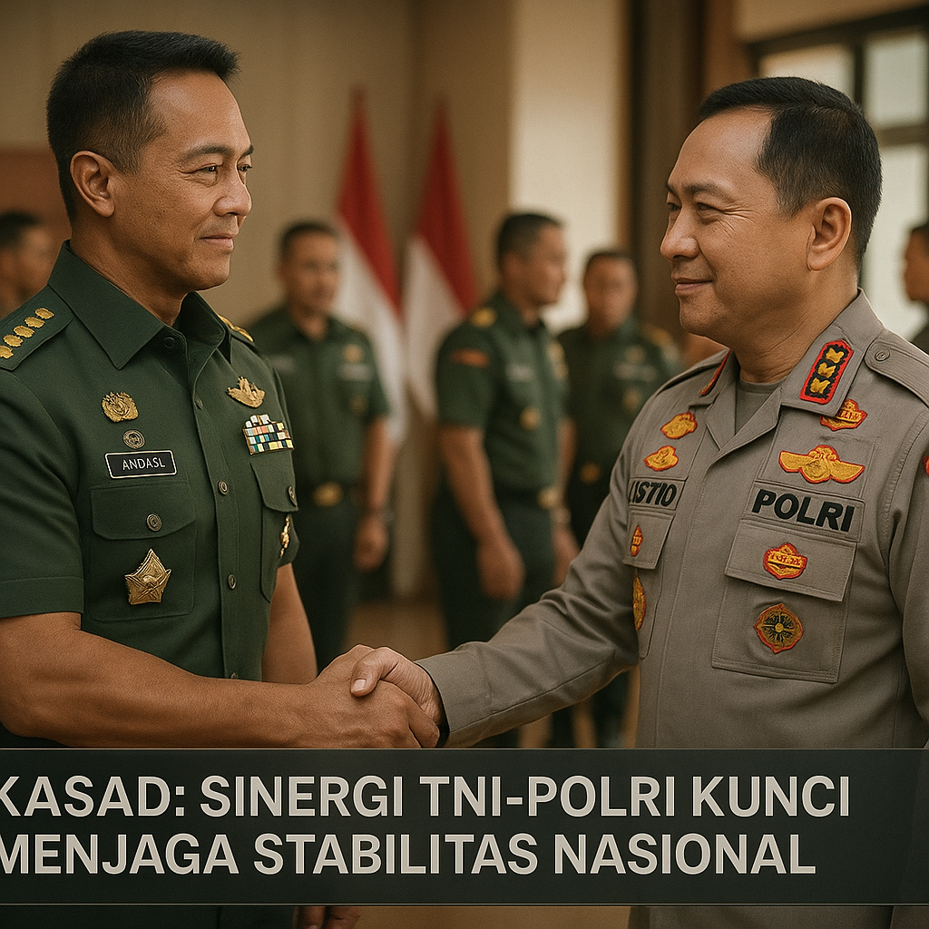 Kasad: Sinergi TNI-Polri Kunci Menjaga Stabilitas Nasional