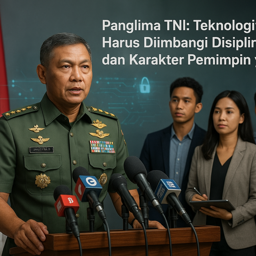 Panglima TNI: Teknologi Harus Diimbangi Disiplin dan Karakter Pemimpin yang Kuat