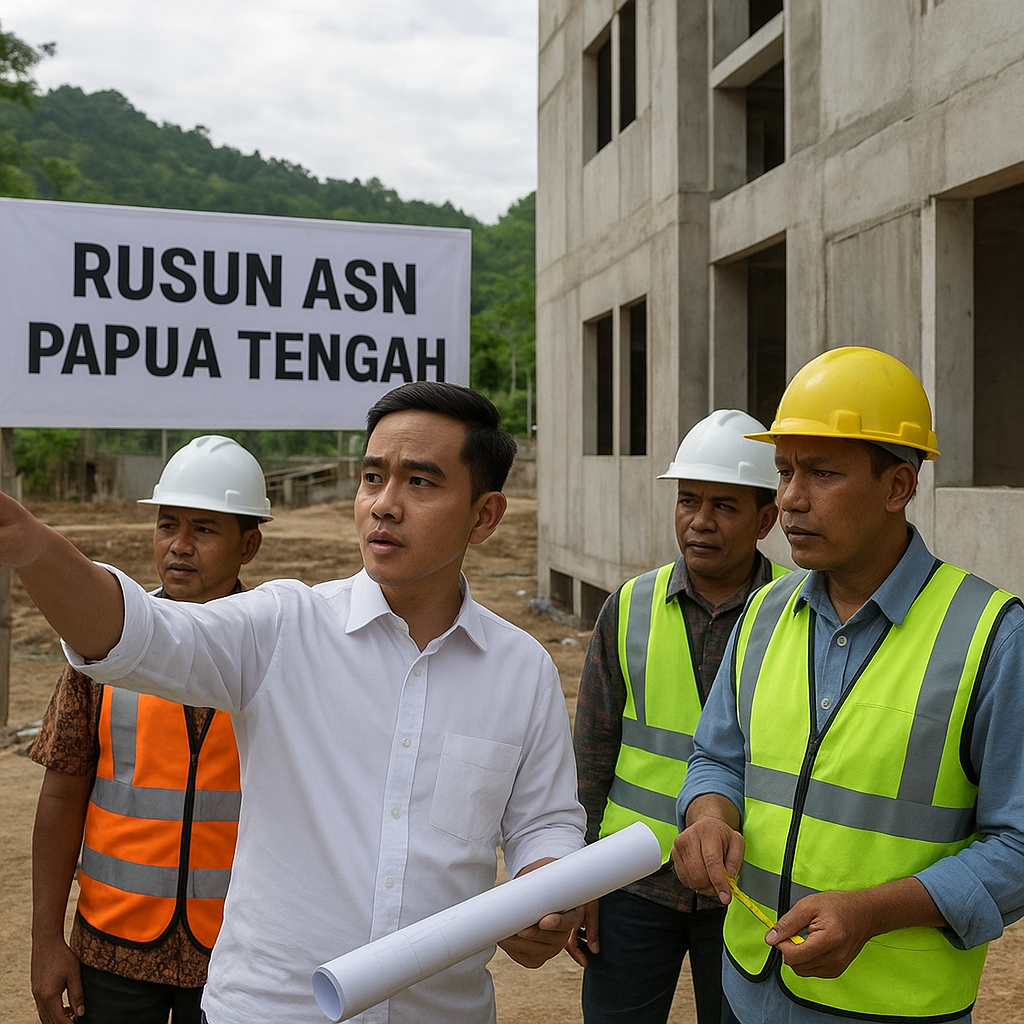 Gibran Cek Rusun ASN di Papua Tengah: Jangan Terima kalau Ada Cacat Desain