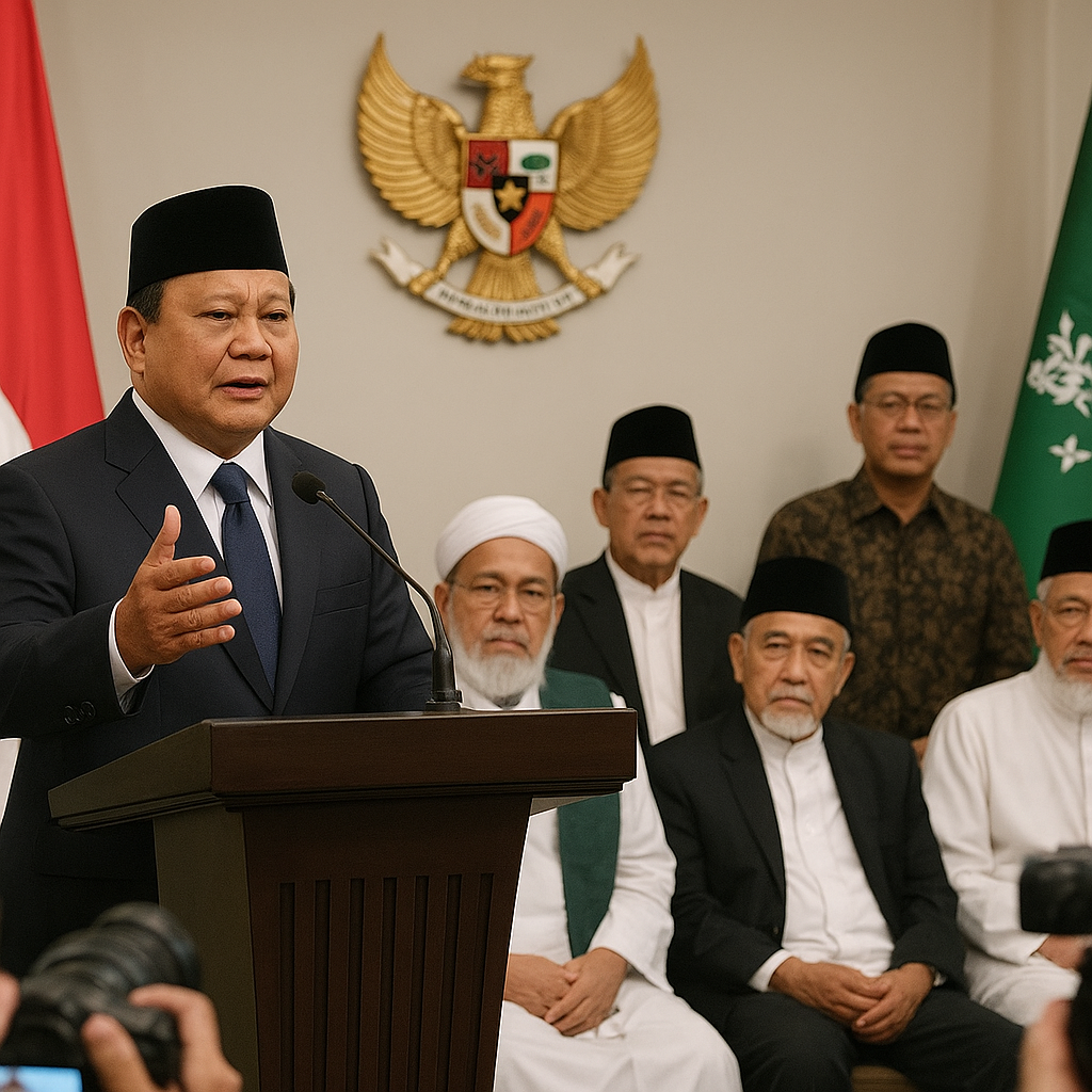 Presiden Prabowo Minta Dukungan NU untuk Atasi Kebocoran Kekayaan Negara