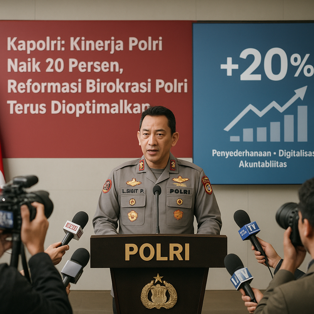 Kapolri: Kinerja Polri Naik 20 Persen, Reformasi Birokrasi Polri Terus Dioptimalkan