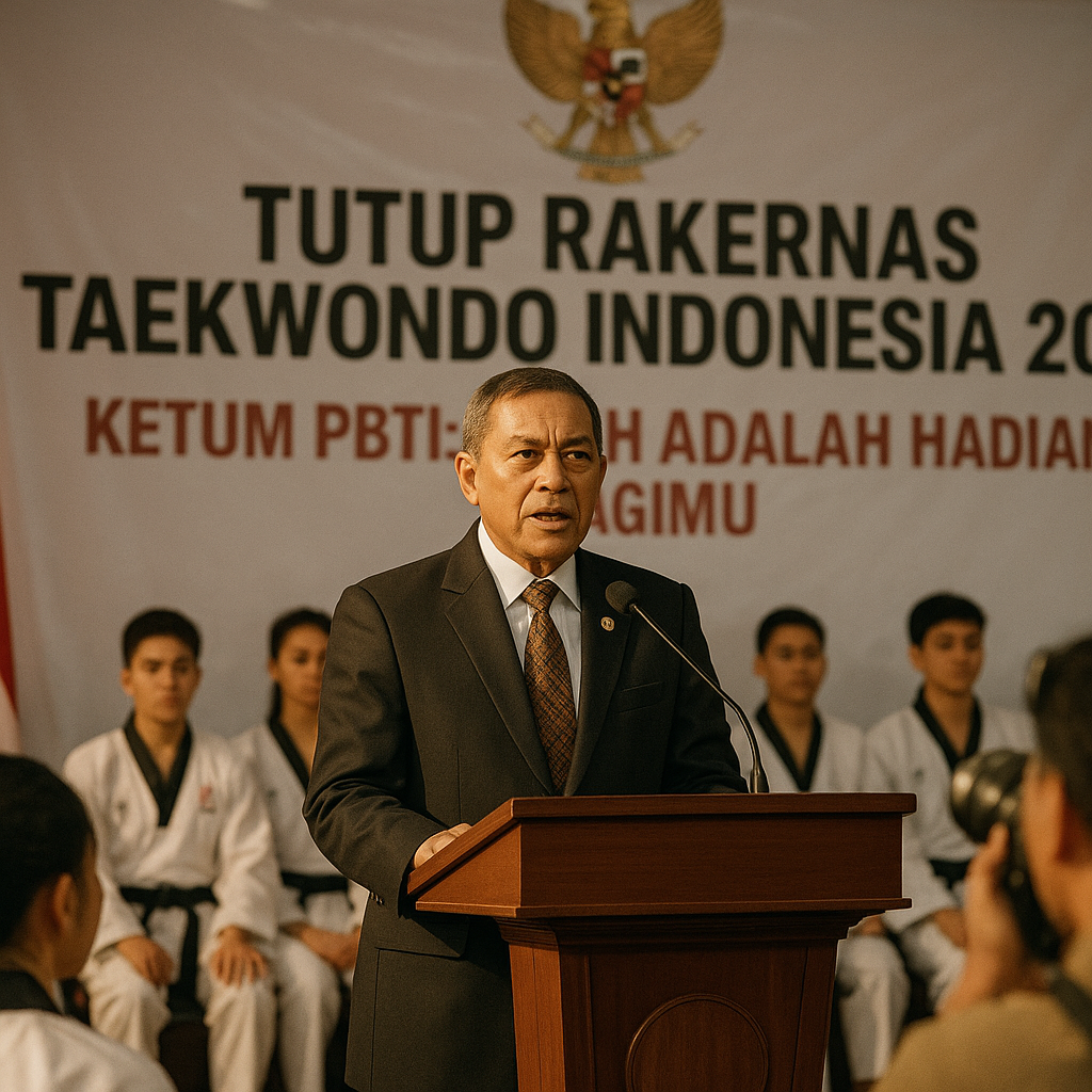 Tutup Rakernas Taekwondo Indonesia 2026, Ketum PBTI: Musuh Adalah Hadiah Bagimu