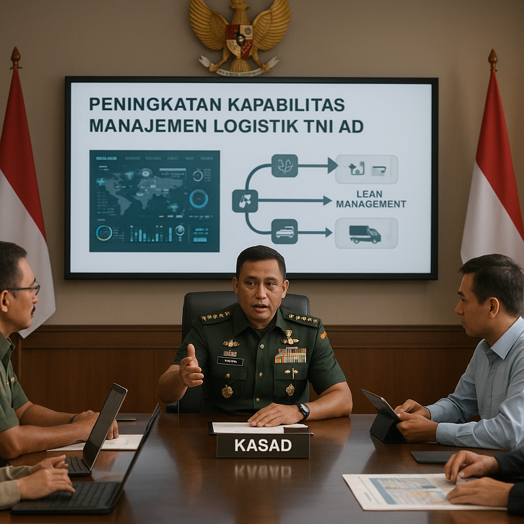 Kasad Pimpin Rapat Peningkatan Kapabilitas Manajemen Logistik TNI AD