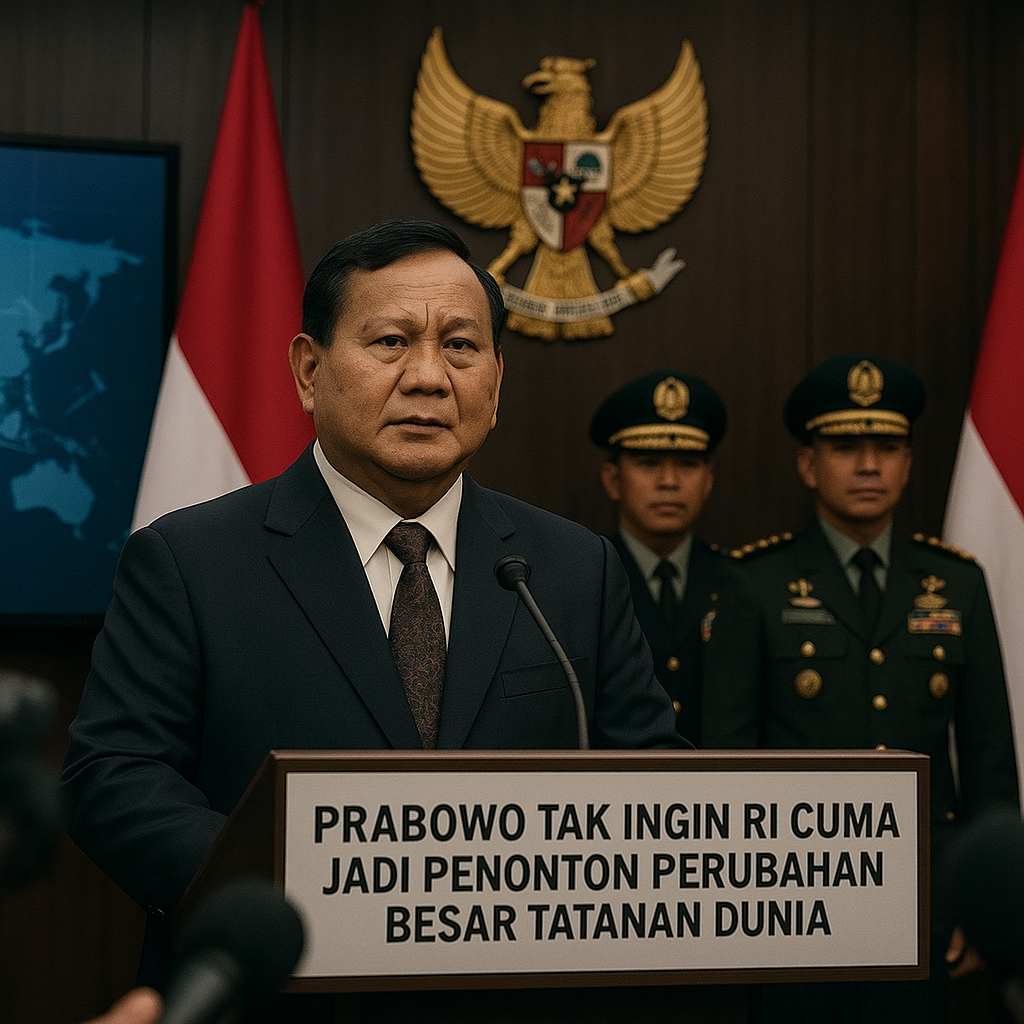 Prabowo Tak Ingin RI Cuma Jadi Penonton Perubahan Besar Tatanan Dunia