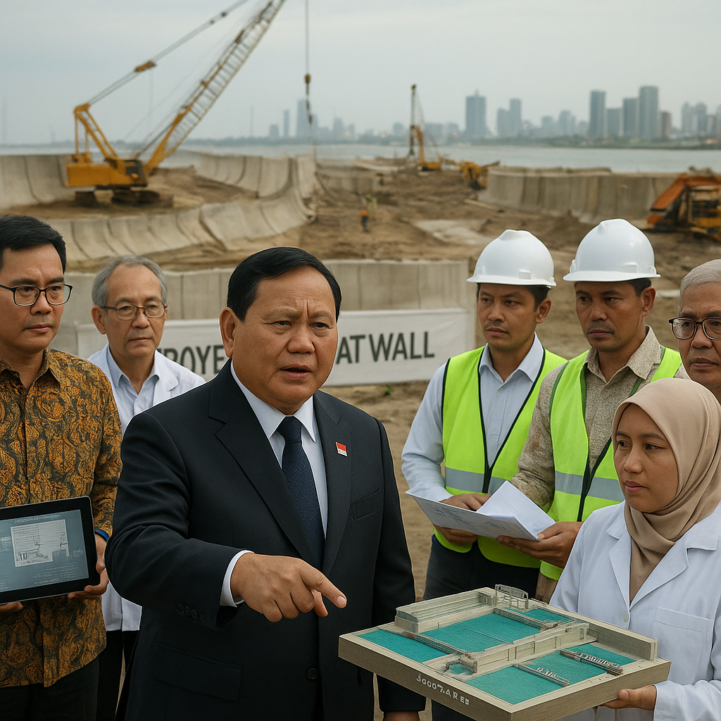 Proyek Giant Sea Wall Dikebut, Presiden Prabowo Perintahkan Mendiktisaintek Gandeng Kampus