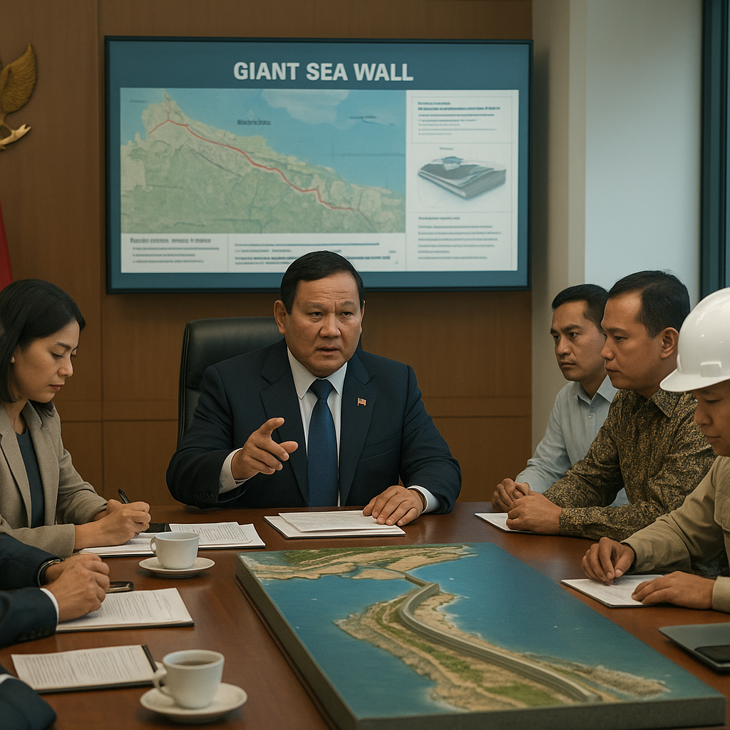 Prabowo Pimpin Ratas, Pemerintah Matangkan Proyek Giant Sea Wall untuk Lindungi Pesisir Utara Jawa
