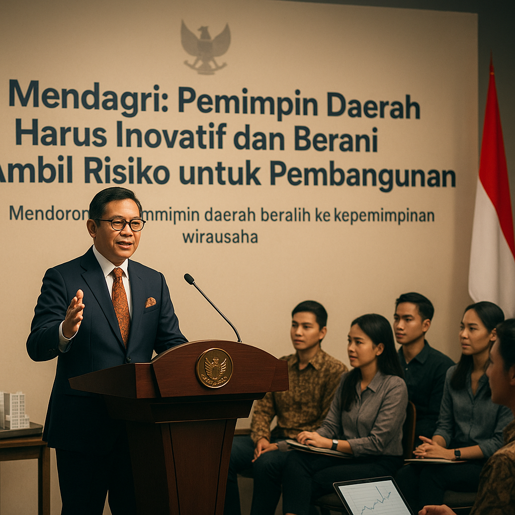 Mendagri: Pemimpin Daerah Harus Inovatif dan Berani Ambil Risiko untuk Pembangunan