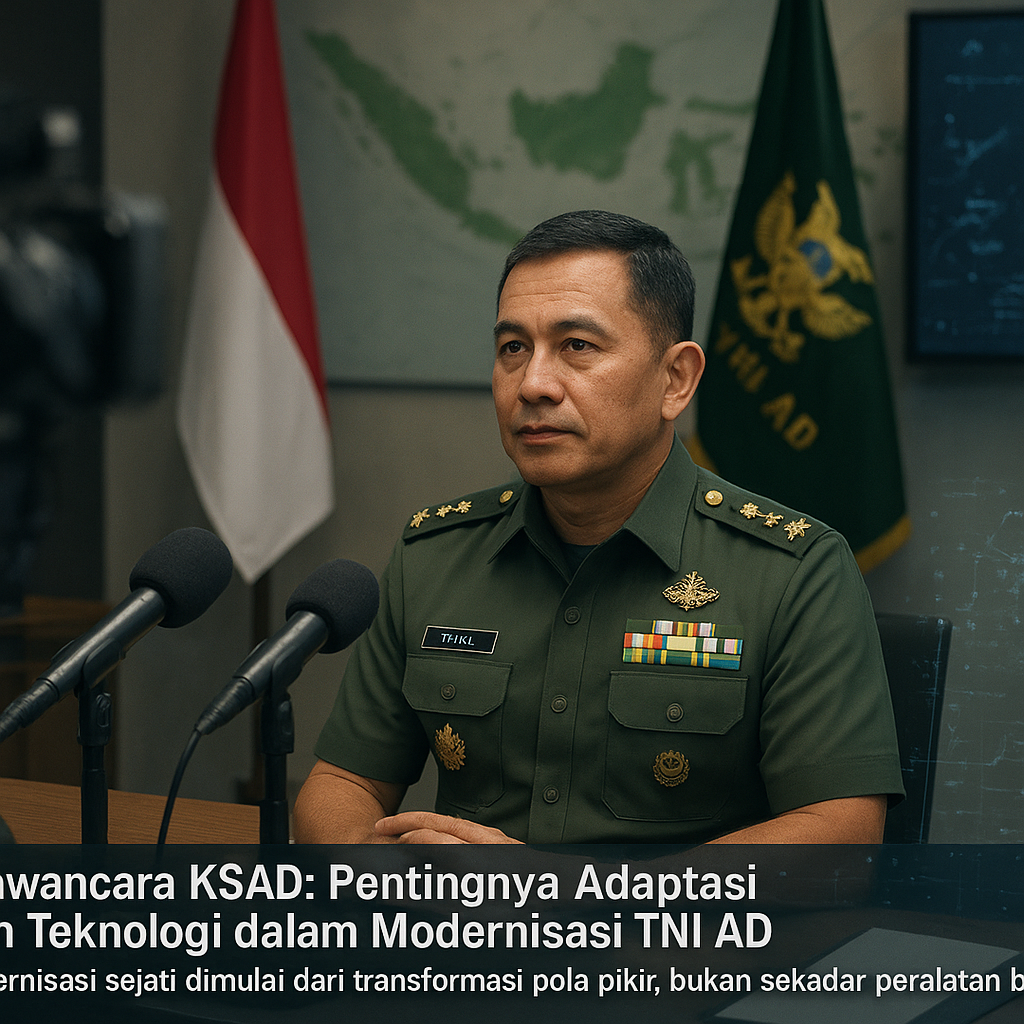 Wawancara KSAD: Pentingnya Adaptasi dan Teknologi dalam Modernisasi TNI AD