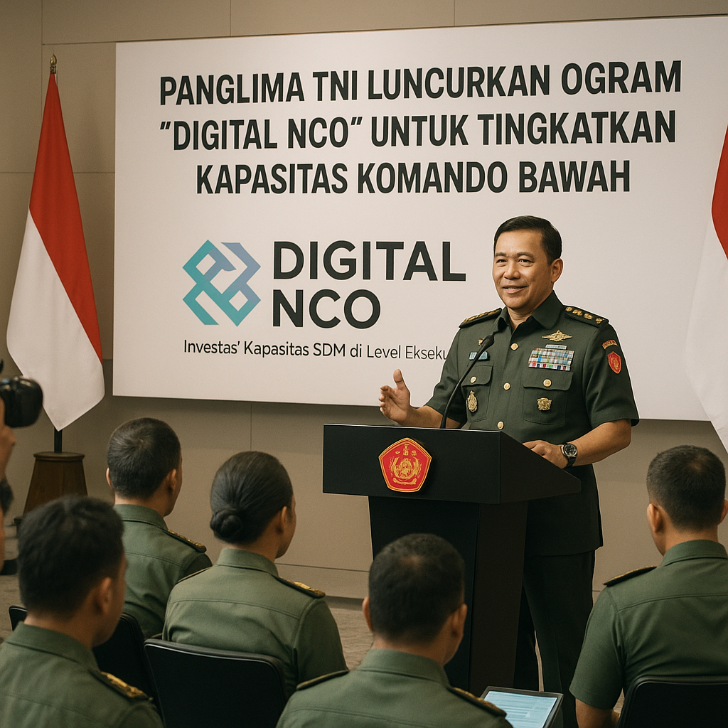 Panglima TNI Luncurkan Program "Digital NCO" untuk Tingkatkan Kapasitas Komando Bawah