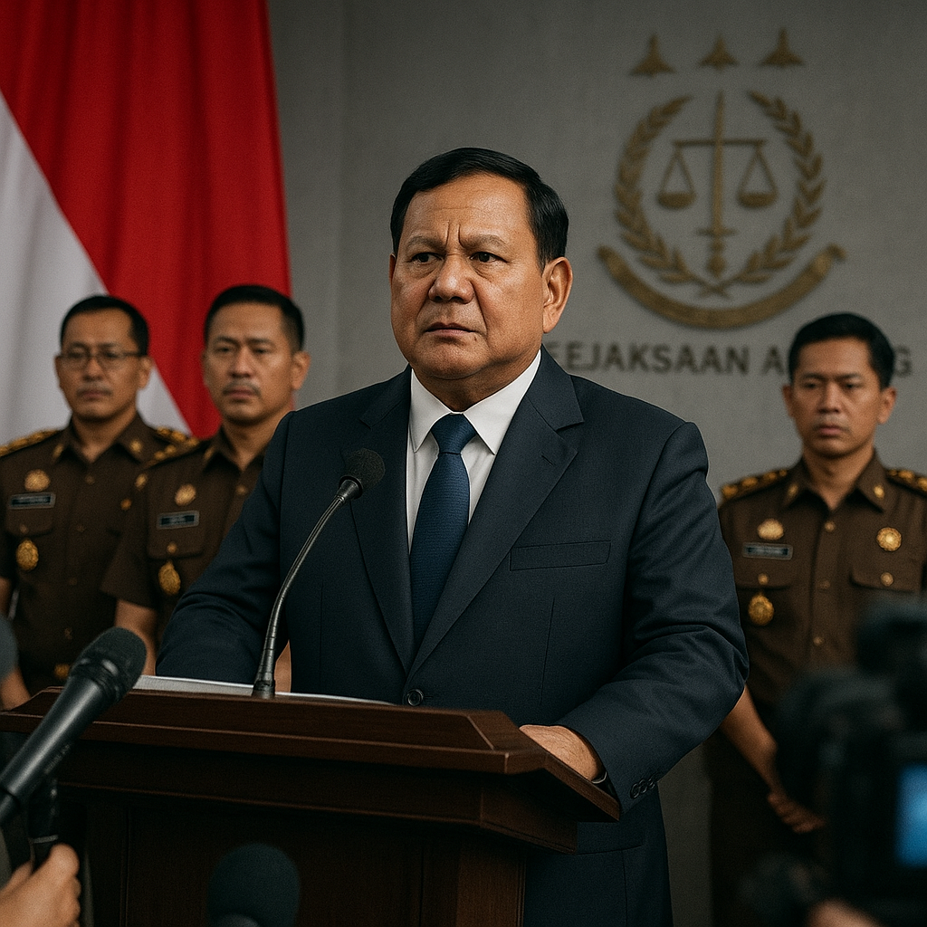 Prabowo Gelar Operasi Pembersihan Koruptor Lewat Tangan Kejagung