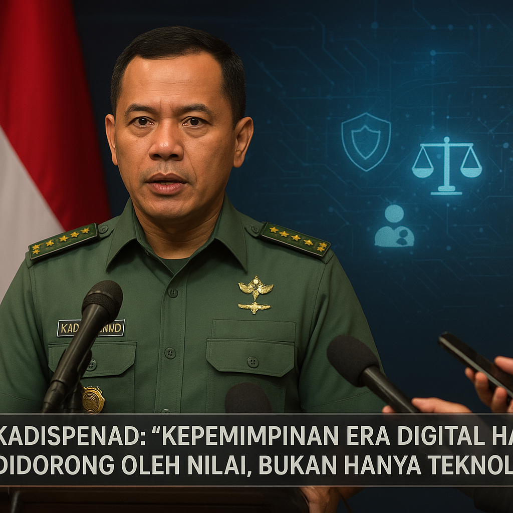 Kadispenad: "Kepemimpinan Era Digital Harus Didorong oleh Nilai, Bukan Hanya Teknologi"