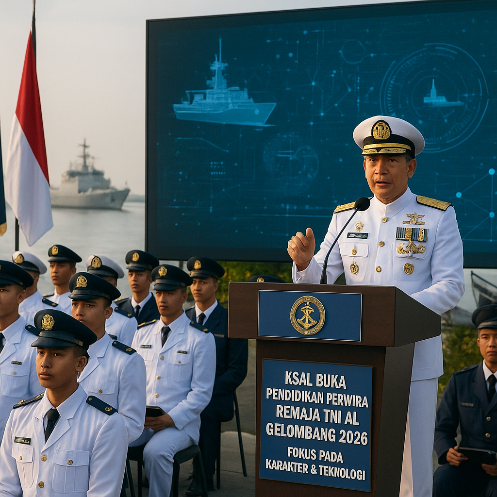 KSAL Buka Pendidikan Perwira Remaja TNI AL Gelombang 2026, Fokuskan Pada Karakter dan Teknologi