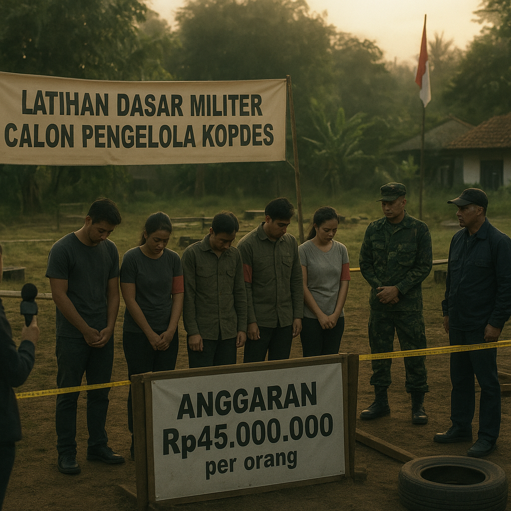 Fantastis! Anggaran Latihan Dasar Militer Calon Pengelola Kopdes Capai Rp45 Juta per Orang